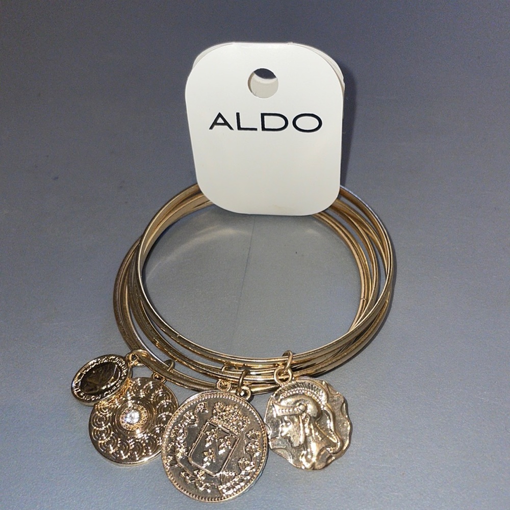5 pack Aldo Gold Bracelets